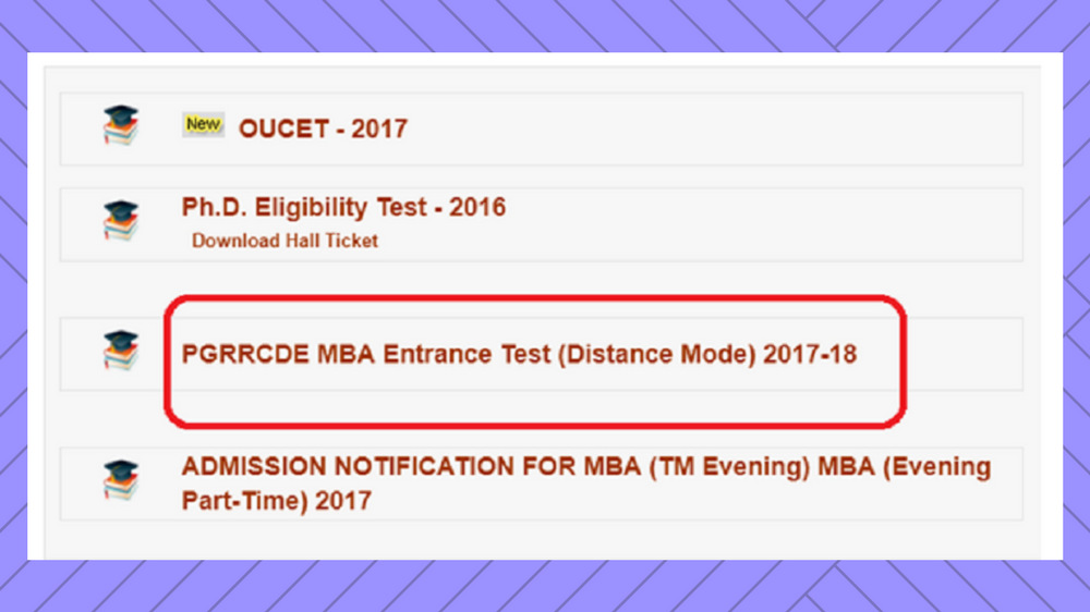 Osmania University Distance Education