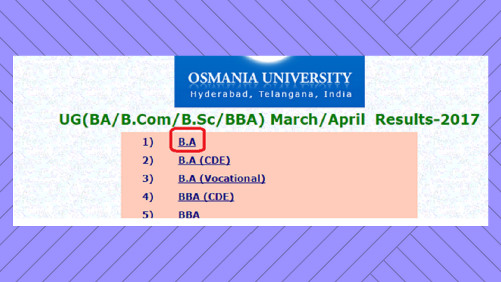 Osmania University Distance Education